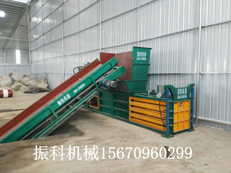 全自動(dòng)廢紙打包機(jī)設(shè)備  振科液壓打包機(jī)原理