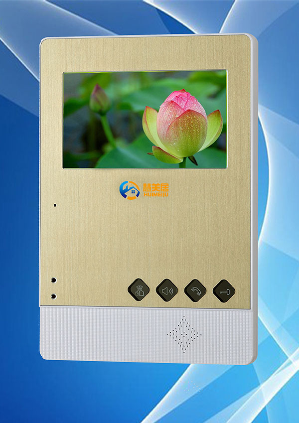 網(wǎng)線數(shù)碼彩色可視對講門鈴4.3寸分機(jī)